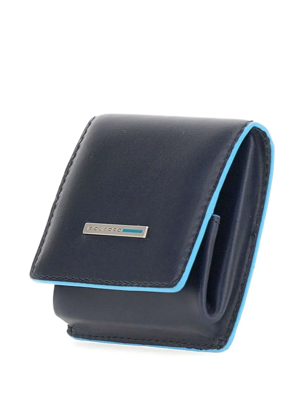 PIQUADRO button-fastening leather wallet Blauw
