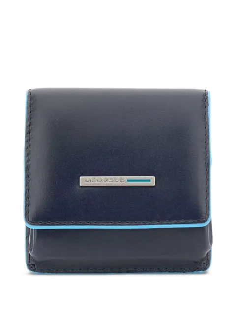 PIQUADRO button-fastening leather wallet