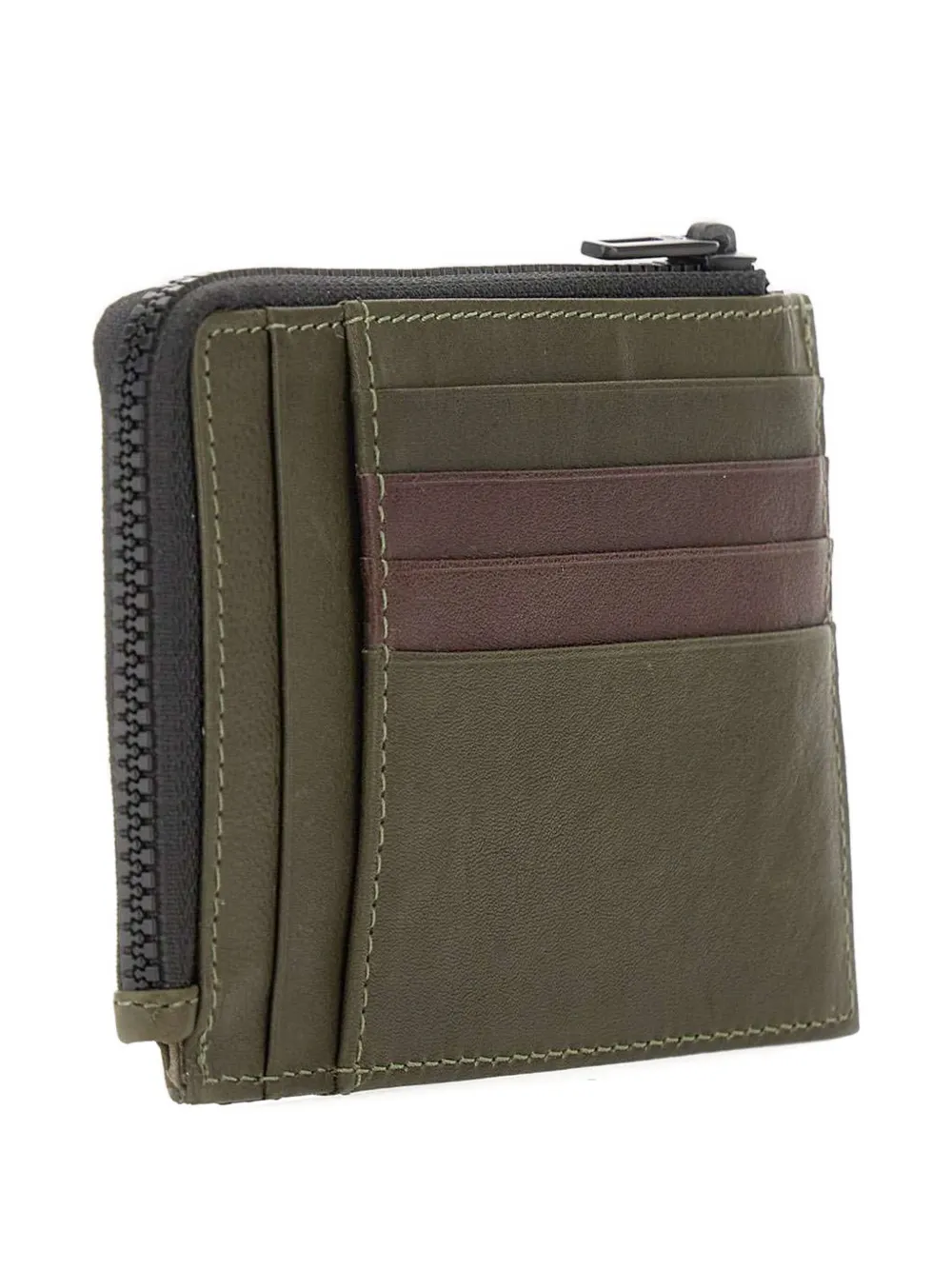 PIQUADRO zip-around cardholder Groen
