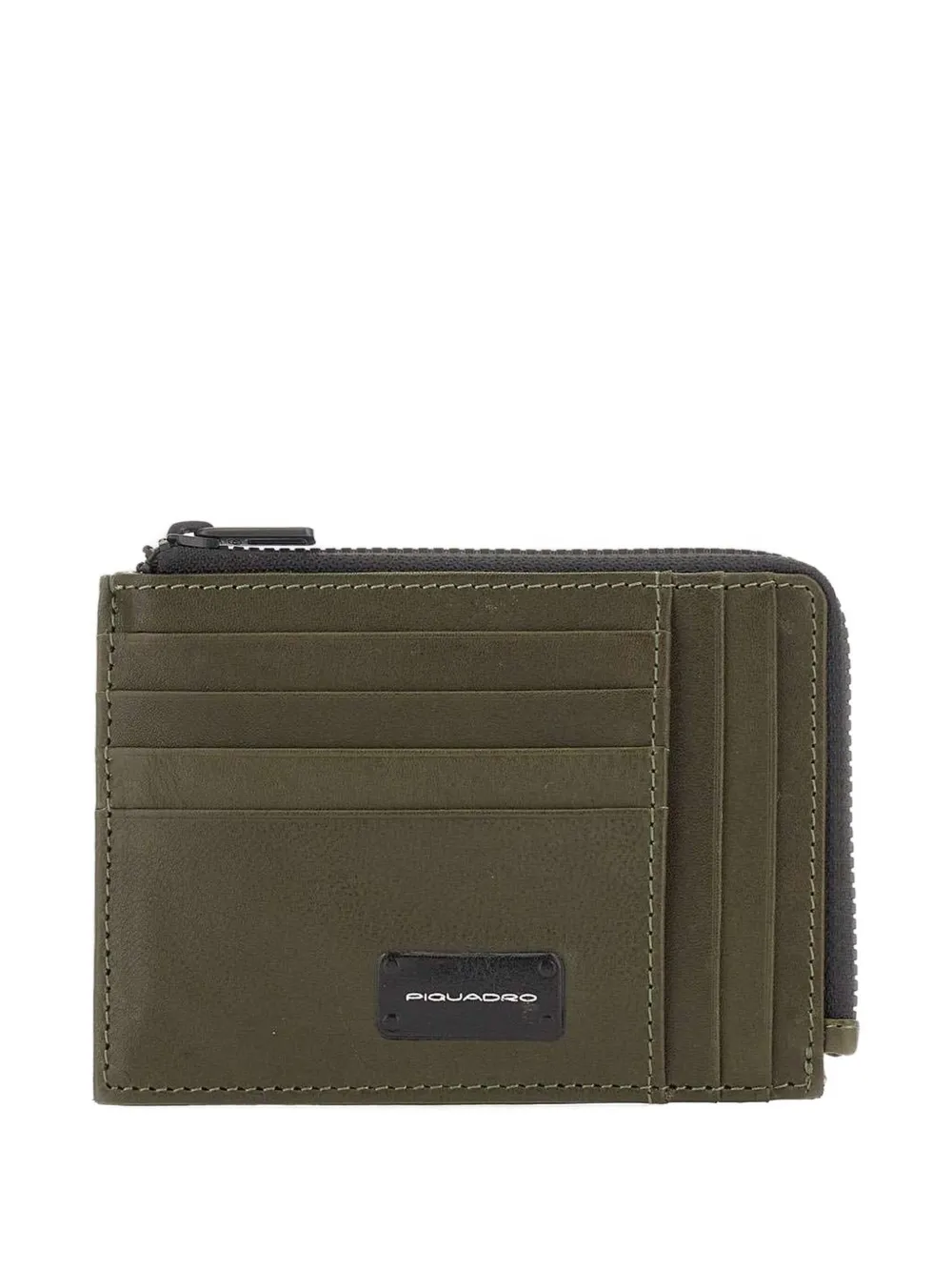 PIQUADRO zip-around cardholder Groen