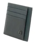 PIQUADRO multi-compartment leather cardholder - Blue