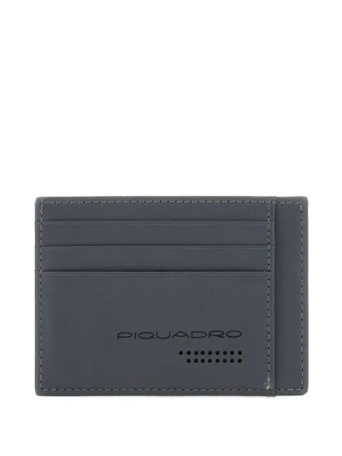PIQUADRO tarjetero con logo en relieve