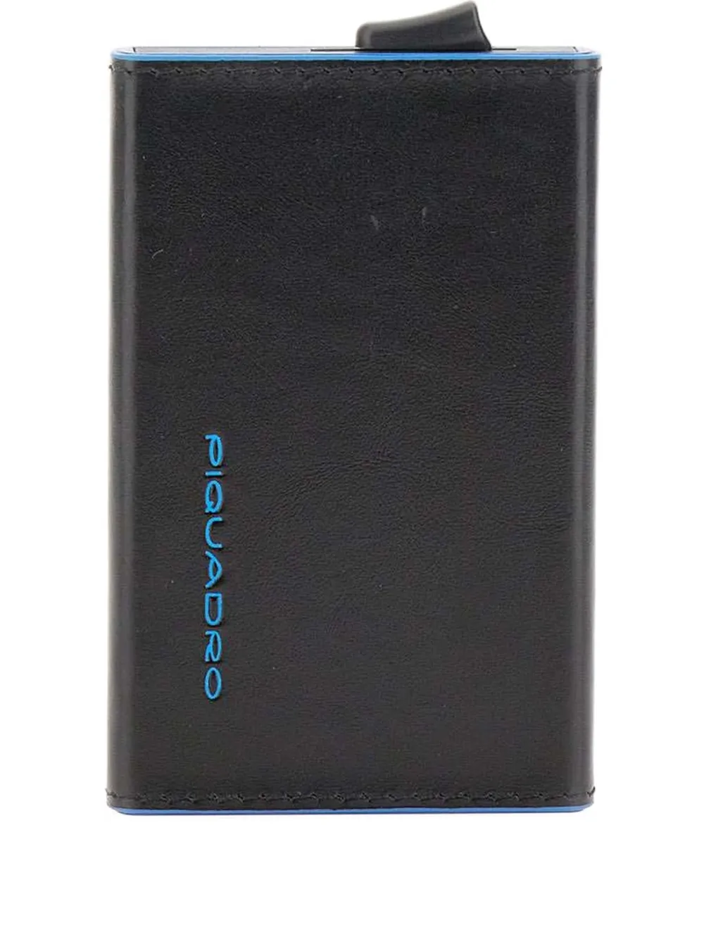 PIQUADRO sliding-system leather card holder | Black | Image 1