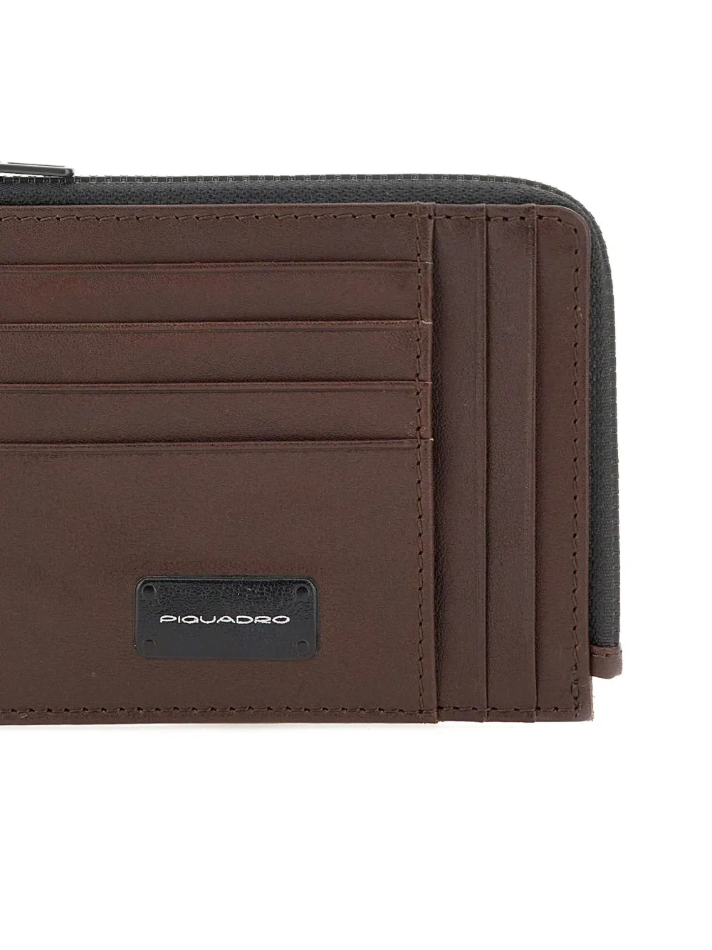PIQUADRO zip-around card holder Bruin
