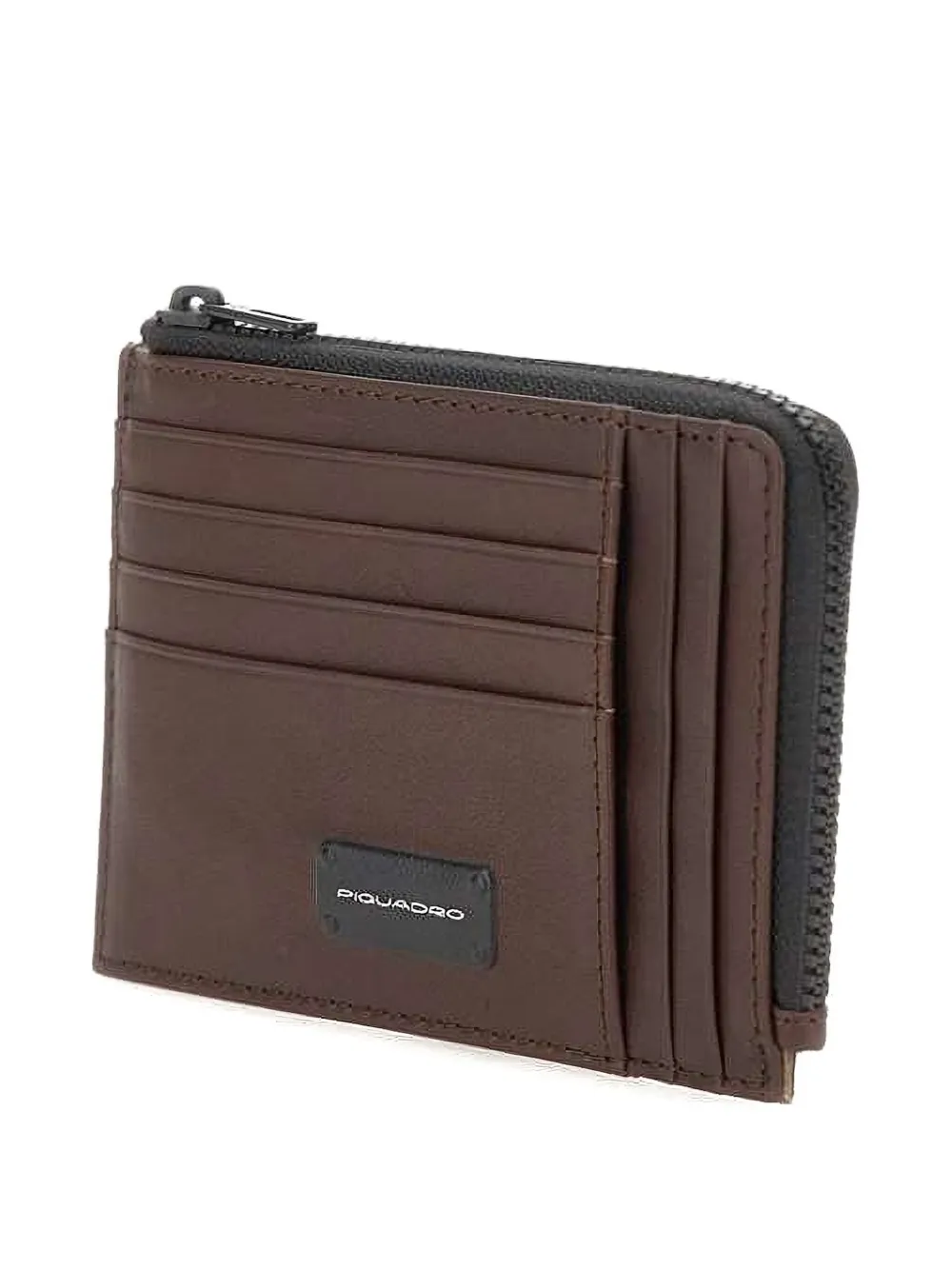 PIQUADRO zip-around card holder Bruin