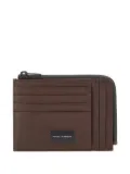 PIQUADRO zip-around card holder - Brown