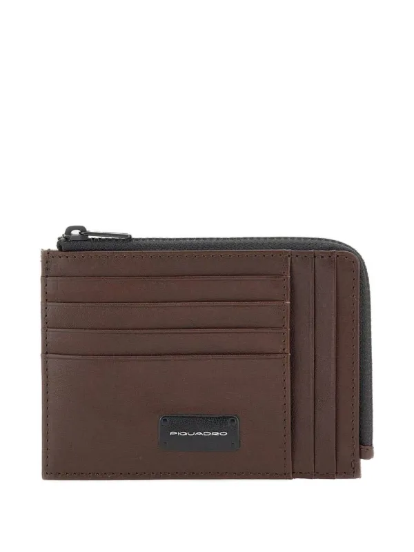 PIQUADRO レザーカードケース PIQUADRO カードケース | ブラウン | FARFETCH JP