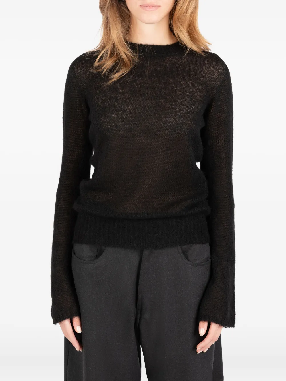 Société Anonyme Gwyn Long-sleeve Sweater In Black