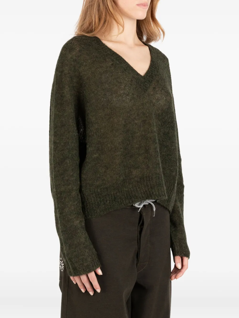 Société Anonyme Keira V-neck Jumper In Green