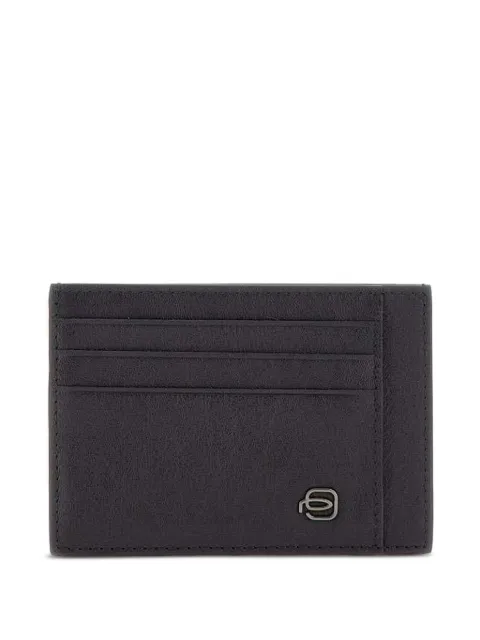PIQUADRO logo-detail leather card holder