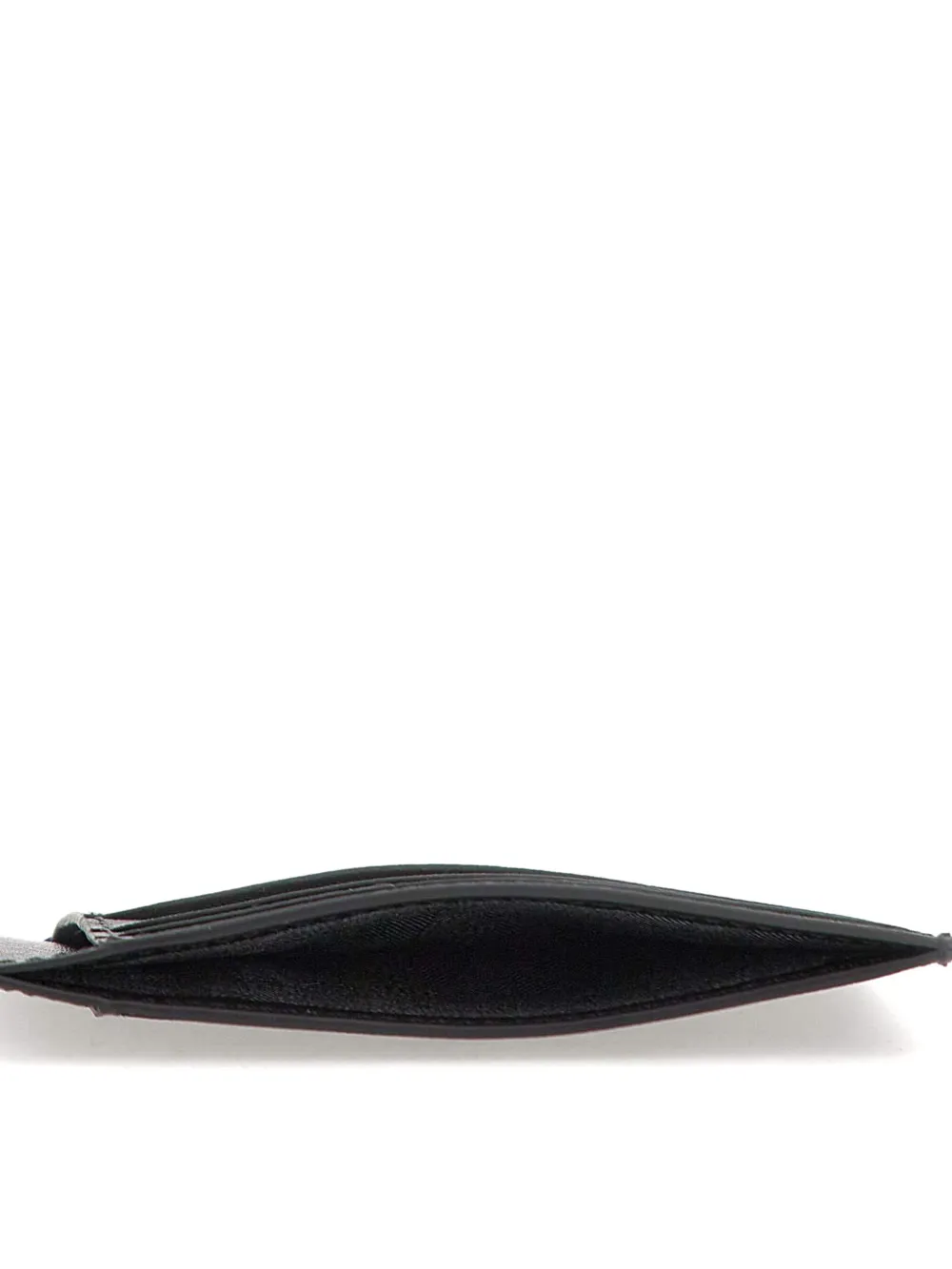 PIQUADRO logo-detail leather card holder Zwart