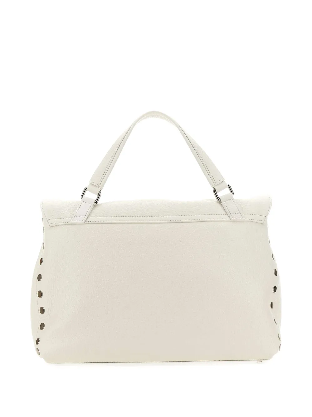 Zanellato Postina medium shopper met studs - Wit