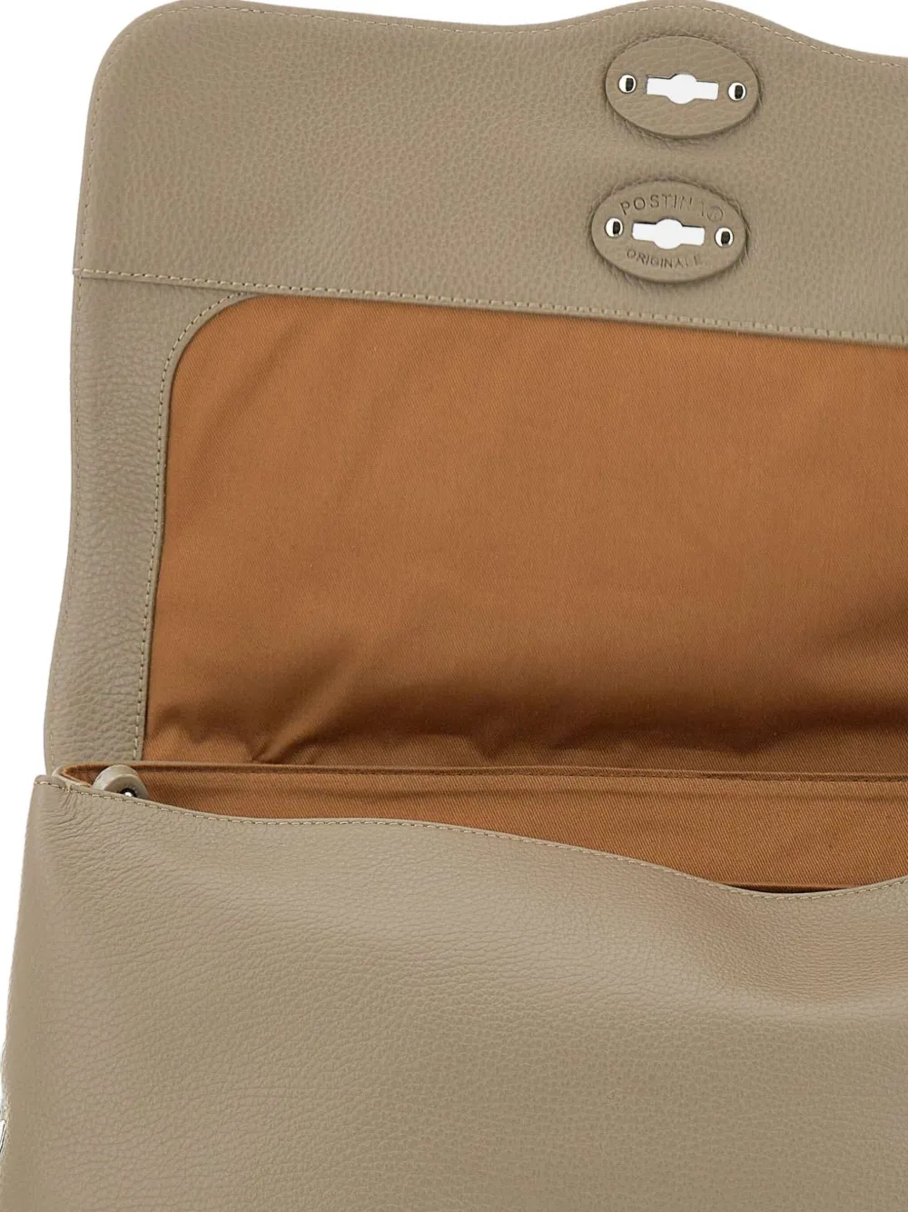 Zanellato Kleine Postina shopper verfraaid met studs en handvat Beige
