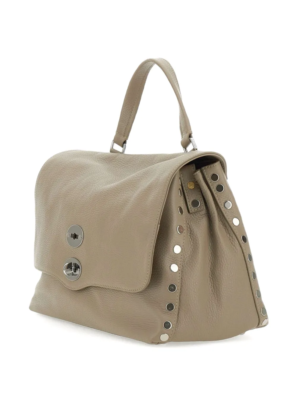 Zanellato Kleine Postina shopper verfraaid met studs en handvat Beige