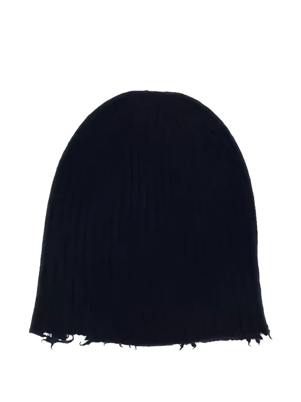 Uma Wang distressed beanie hat - Blauw