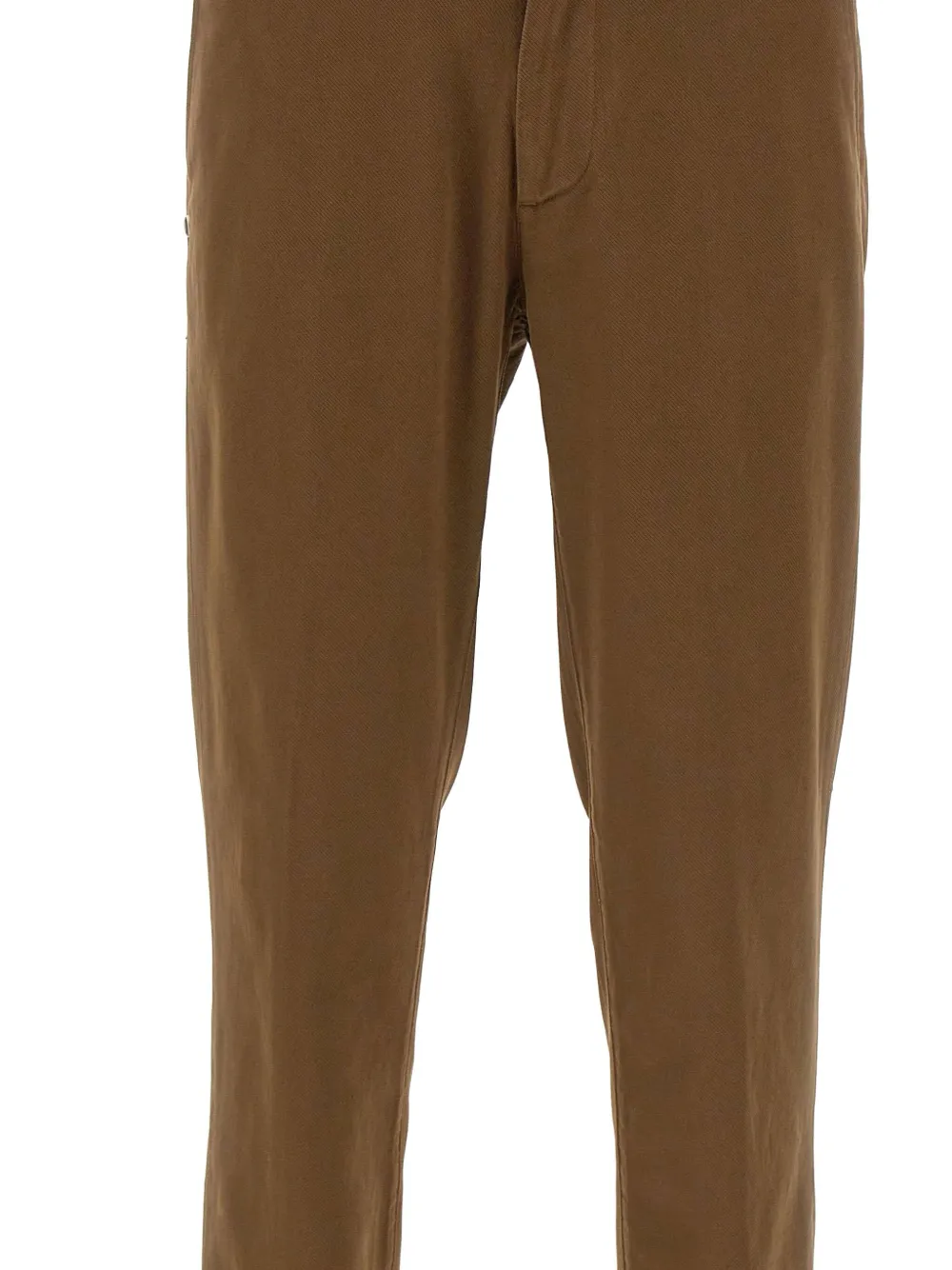 Re-Hash Broek met paspelzak en manchetten Bruin