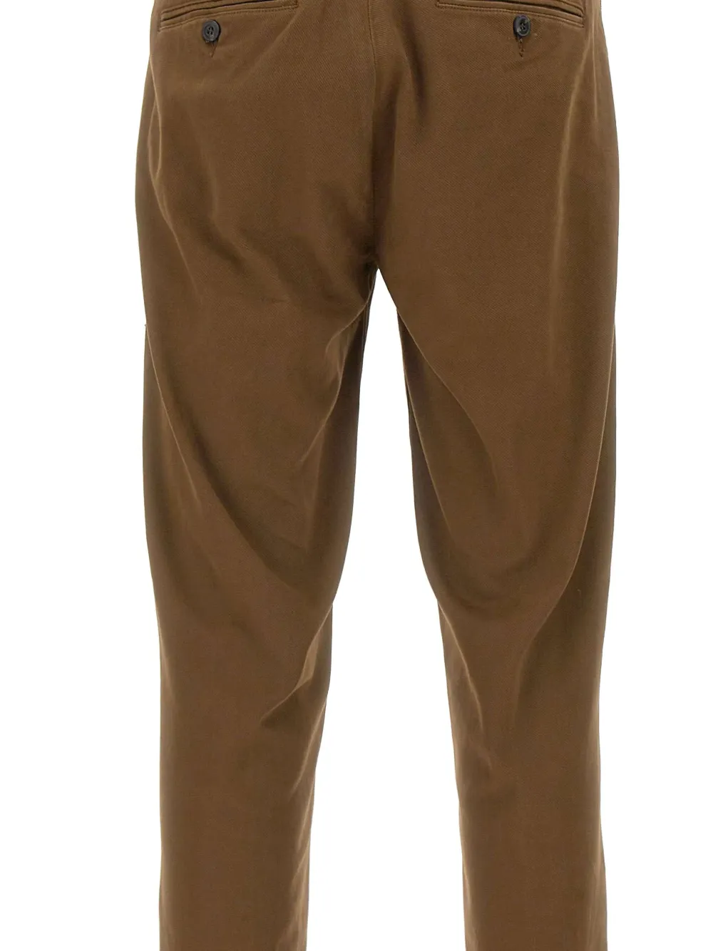 Re-Hash Broek met paspelzak en manchetten Bruin