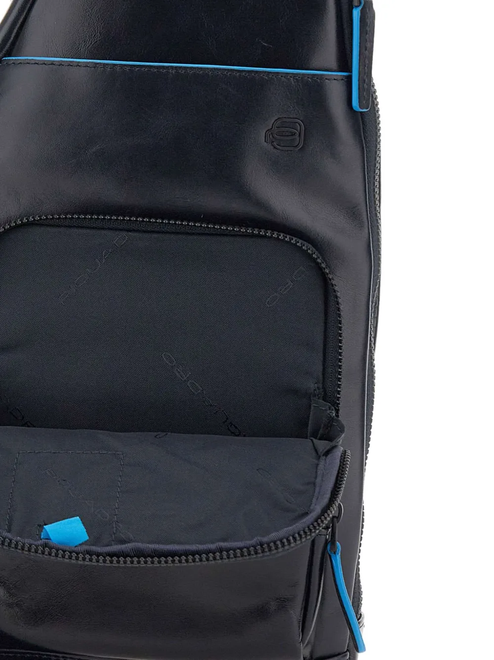 PIQUADRO leather backpack Zwart