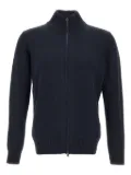 Kangra ribbed zip-up cardigan - Blue