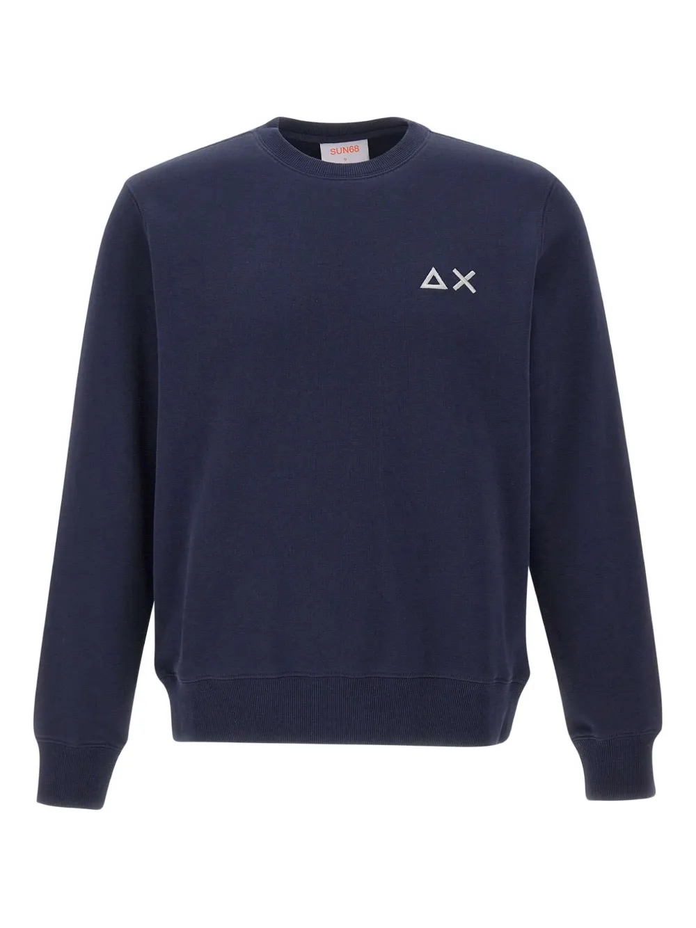 Sun 68 Embroidered-logo Sweatshirt In Blue