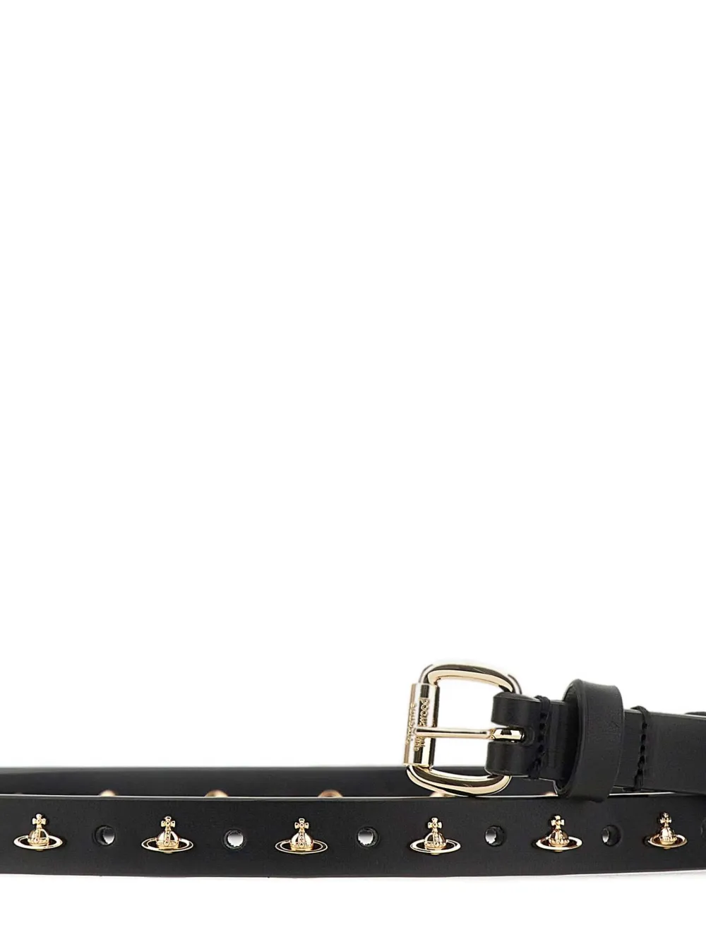 Vivienne Westwood orb-stud leather belt - Zwart