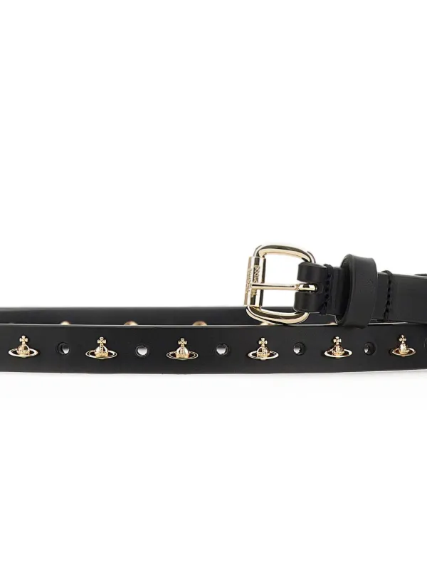 Vivienne Westwood レザー製 黒ベルト ロゴ付き Amazon | [(ヴィヴィアン ウエストウッド)Vivienne Westwood