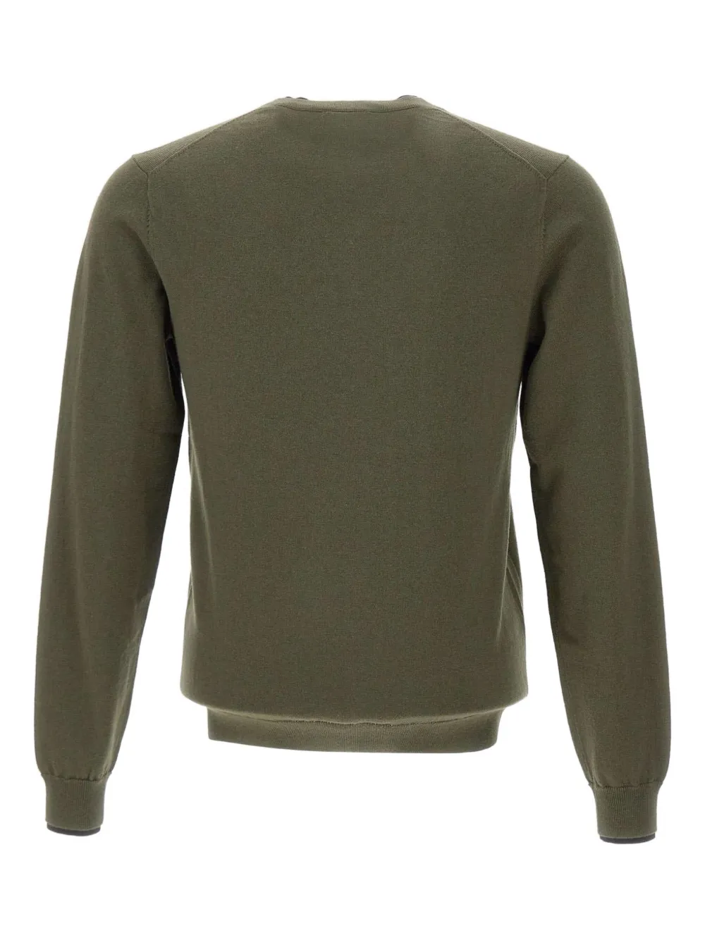 Sun68 Trui met geborduurd logo en ronde hals - Groen
