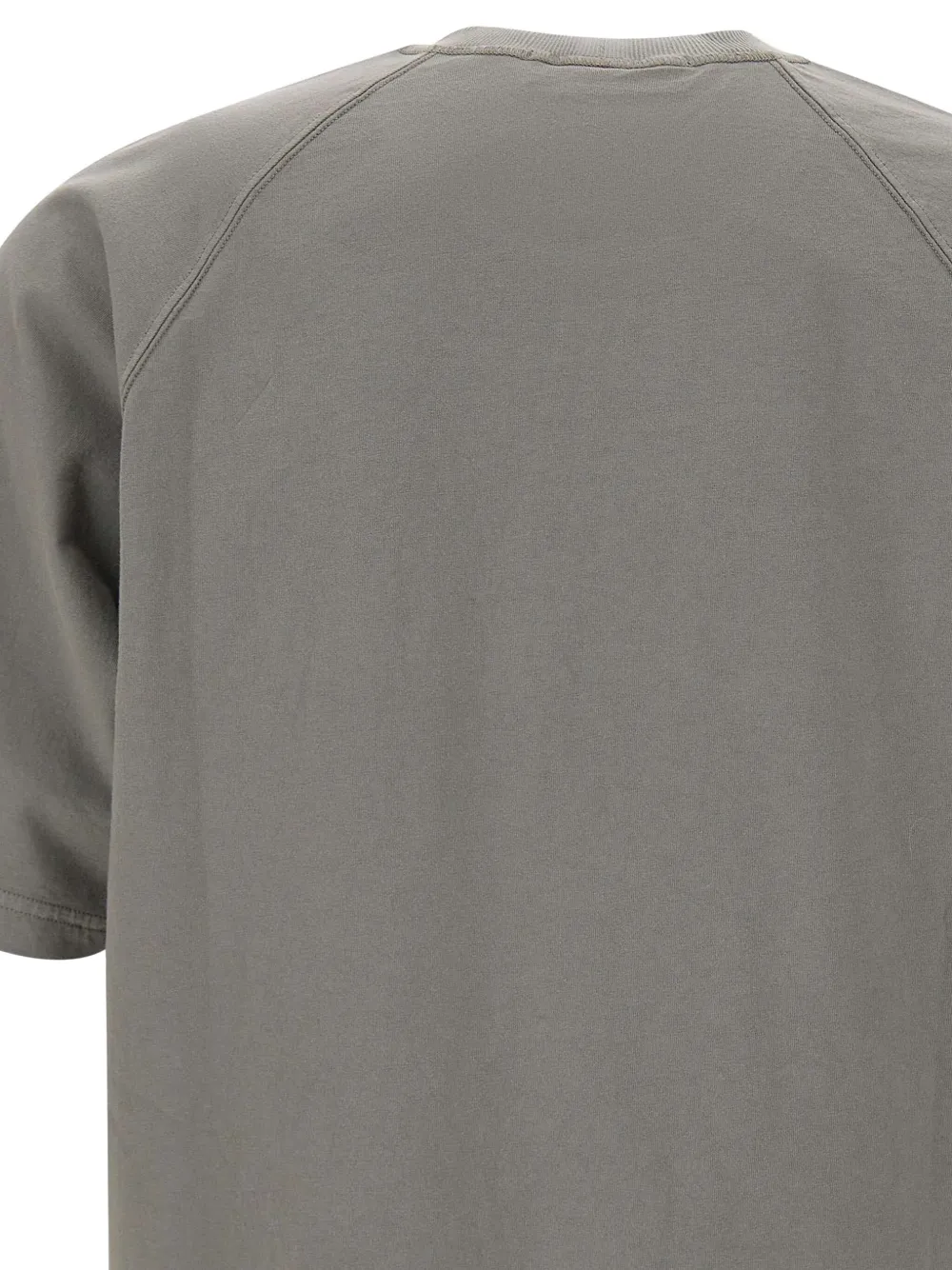 Stone Island logo-patch raglan-sleeve T-shirt Grijs