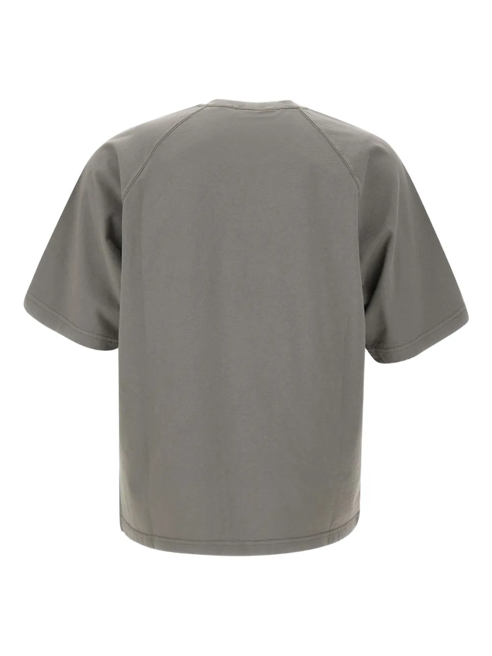 Stone Island logo-patch raglan-sleeve T-shirt Grijs