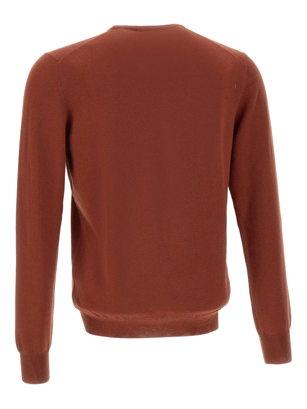 Gran Sasso Geribbelde sweater met ronde hals Bruin