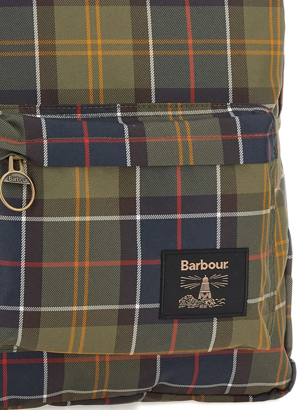 Barbour tartan-pattern backpack Groen
