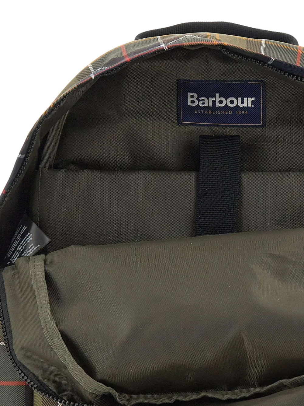 Barbour tartan-pattern backpack Groen