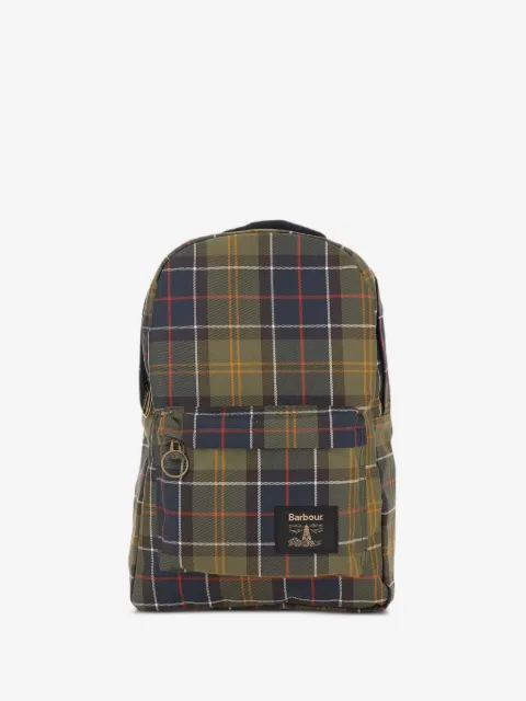 Barbour tartan-pattern backpack