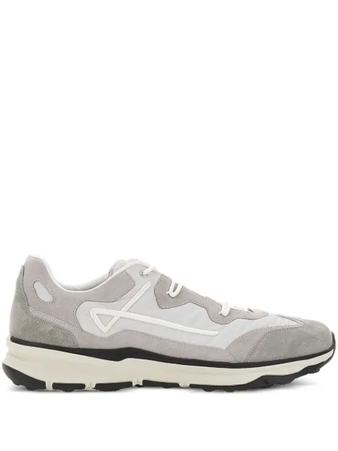 Herno suede-panelled lace-up sneakers