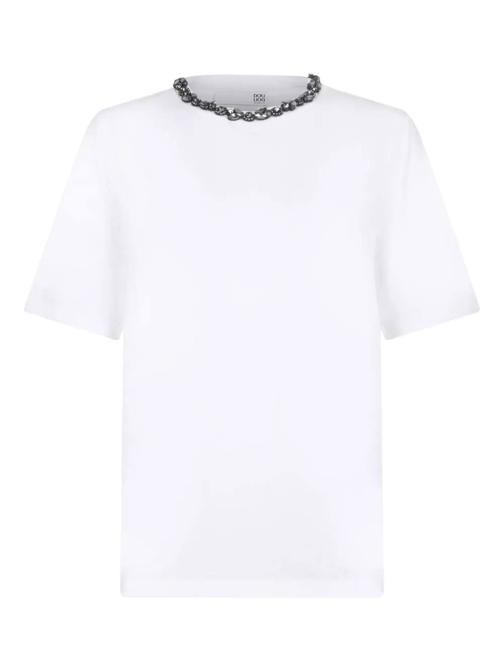 Douuod Crystal T-shirt In White