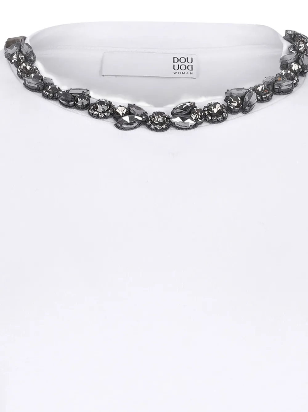 Douuod Crystal T-shirt In White