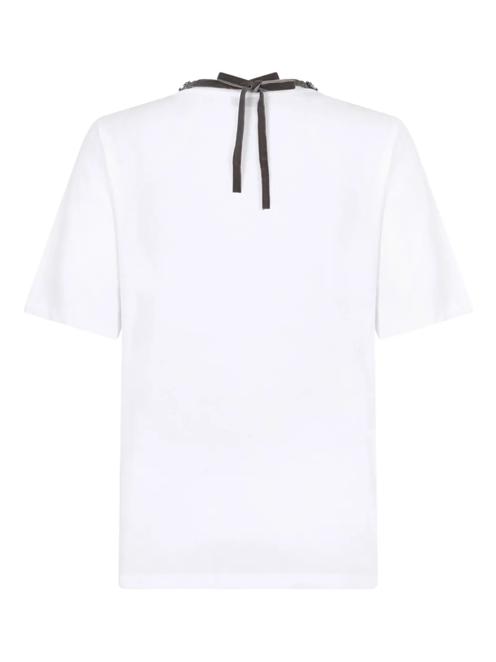 Douuod Crystal T-shirt In White