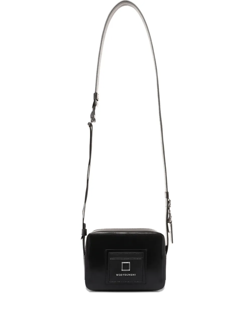 Wooyoungmi Logo-print Rectangular-shape Crossbody Bag In Black