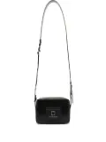 Wooyoungmi logo-print rectangular-shape crossbody bag - Black