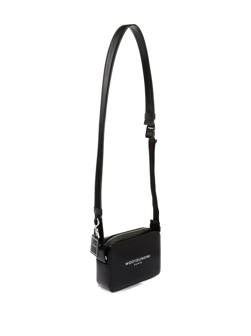 Wooyoungmi Logo-print Rectangular-shape Crossbody Bag In Black