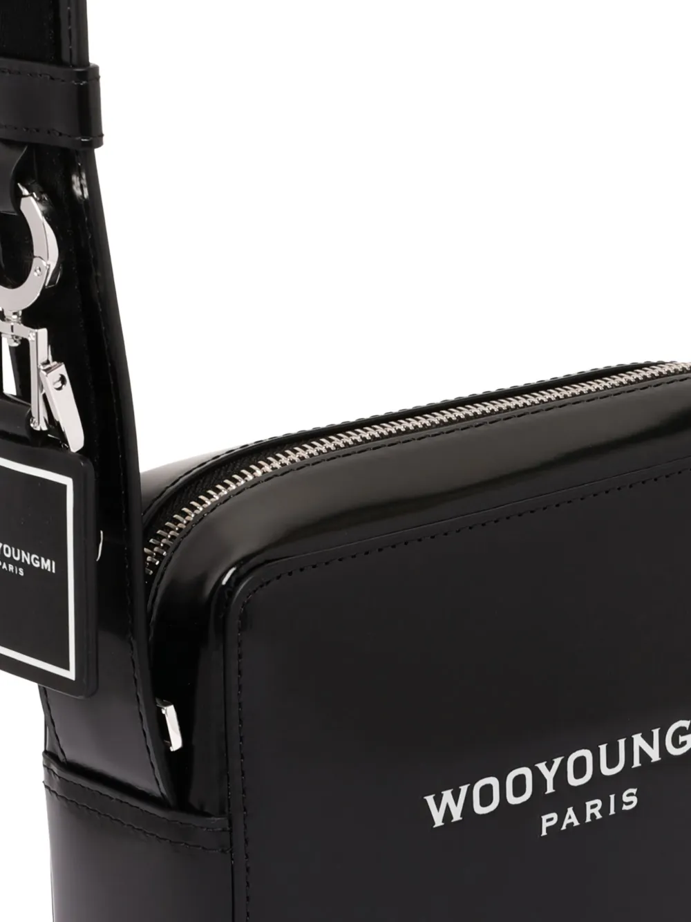 Wooyoungmi Logo-print Rectangular-shape Crossbody Bag In Black