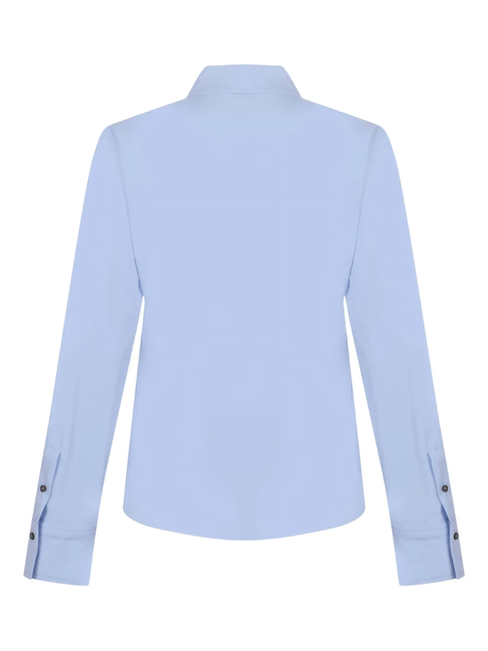 Douuod ruffled-detail shirt - Blauw