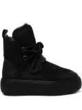 Barracuda lace-up platform boots - Black