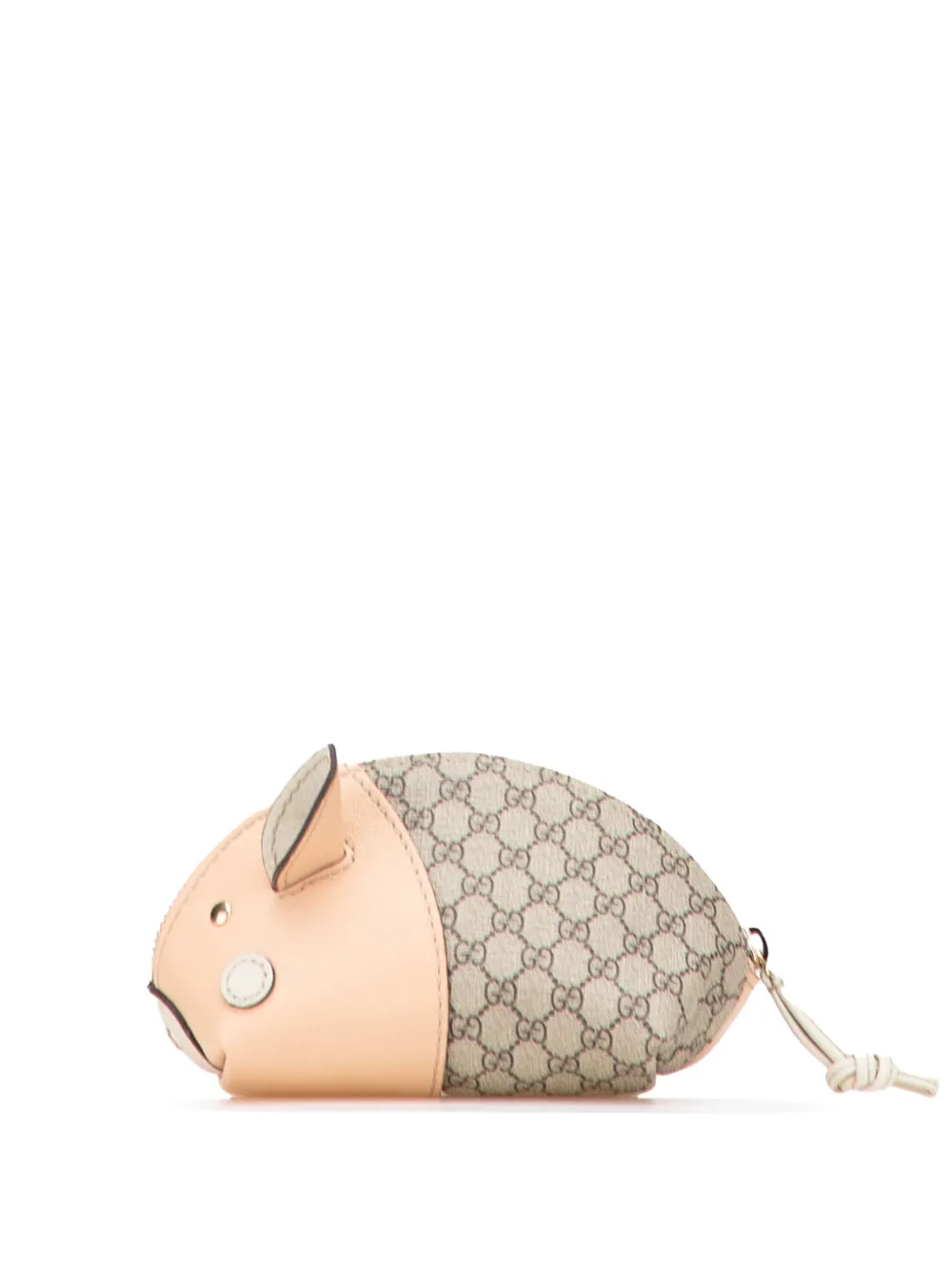 Pre-owned Gucci 2000-2015 Gg Supreme Pig Pouch In Brown