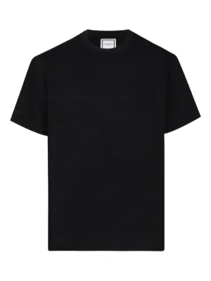 【WOOYOUNGMI】送料/関税込 24FW llic Graphic T-Shirt Wooyoungmi Men's Square Logo T-Shirt in Black Wooyoungmi