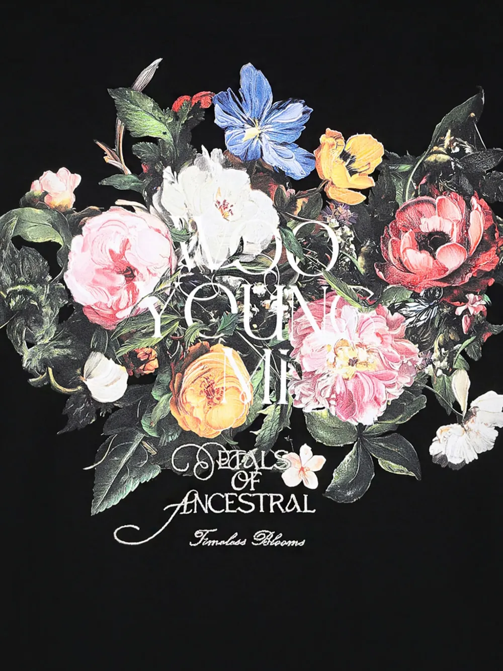 Wooyoungmi Black Cotton Overfit T-shirt In Black