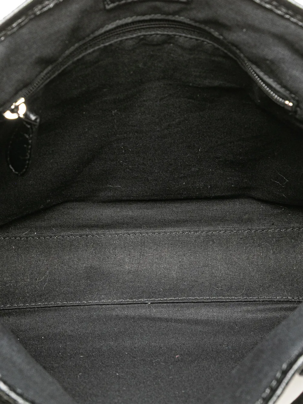 Pre-owned Balenciaga 2010 Leather Navy Cabas Xs Tote Bag In Black