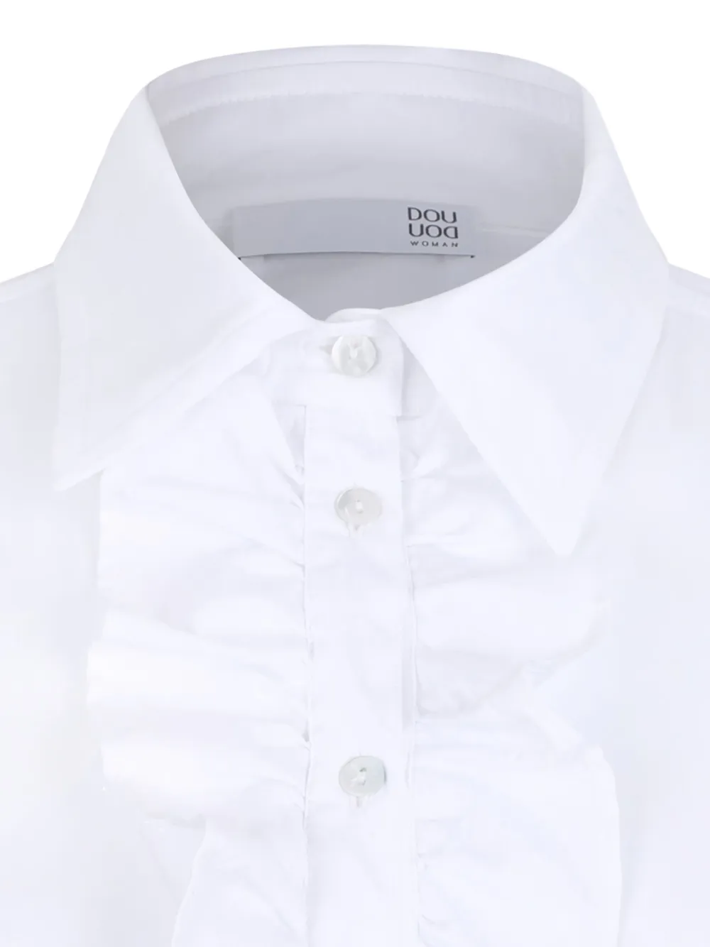 Douuod Blouse met ruches Wit