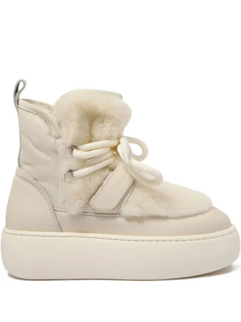 Barracuda lace-up shearling boots