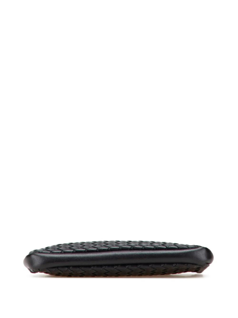Pre-owned Bottega Veneta 2011 Nappa Intrecciato Coin Pouch In Black